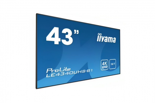  Фото информационный дисплей iiyama 43" le4340uhs-b1 - фото 1