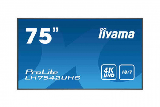  Фото информационный дисплей iiyama 75" lh7542uhs-b3 - фото 1