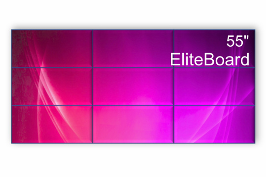 Изображение Видеостена 3x3 EliteBoard 55" BA-55C5