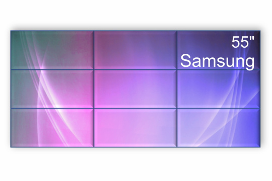 Фото видеостена 3x3 samsung 55" vm55c-r - фото 1