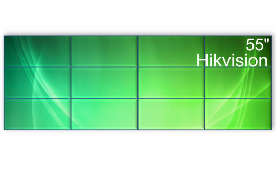 Изображение Видеостена 4x3 Hikvision 55" DS-D2055HE-G